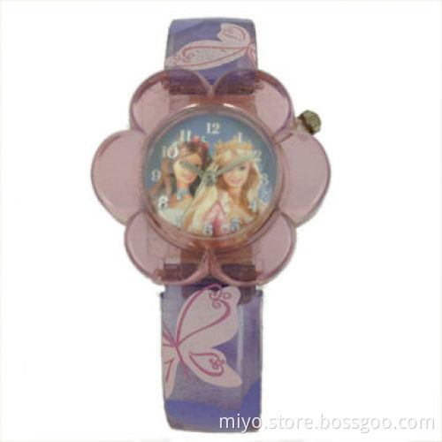 Flower Design Children's Watch, Hot-selling, Heath Material, All Plastic Materials